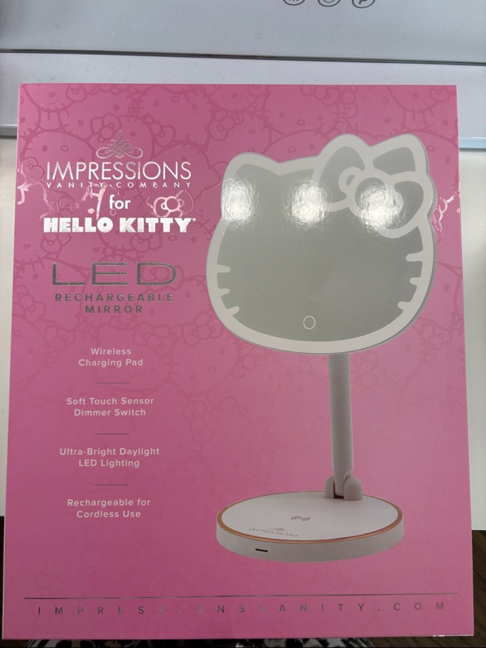 Hello kitty impressions vanity rechargeable mirror